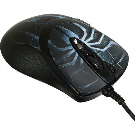 Мышь A4Tech Oscar Editor XL-747H голубой/рисунок - фото 7