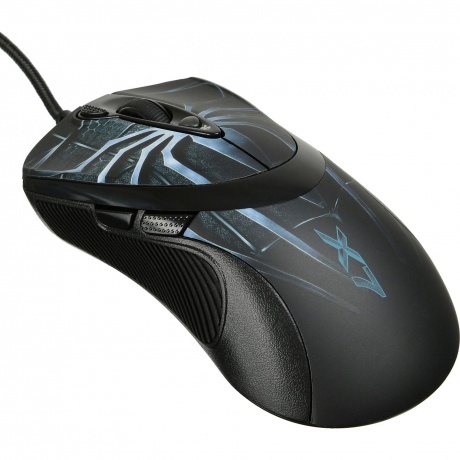 Мышь A4Tech Oscar Editor XL-747H голубой/рисунок - фото 8