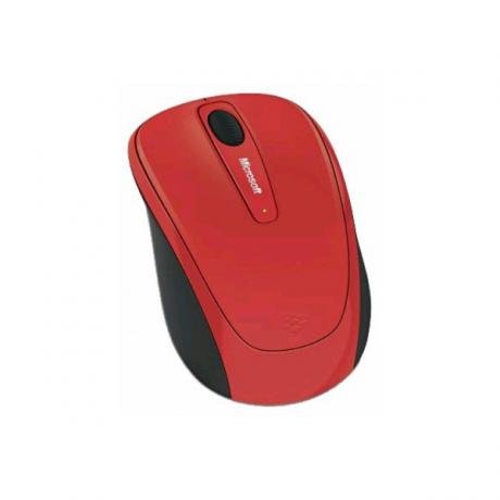 Мышь Microsoft Wireless Mobile Mouse 3500 Limited Edition Flame Red (GMF-00293) - фото 1