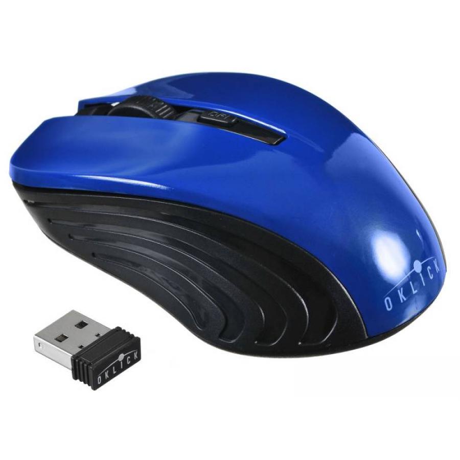 цена Мышь Oklick 545MW Black-Blue USB