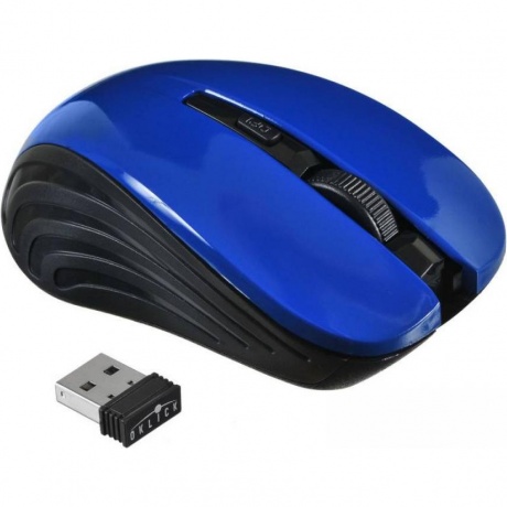 Мышь Oklick 545MW Black-Blue USB - фото 11