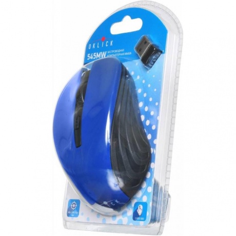 Мышь Oklick 545MW Black-Blue USB - фото 14