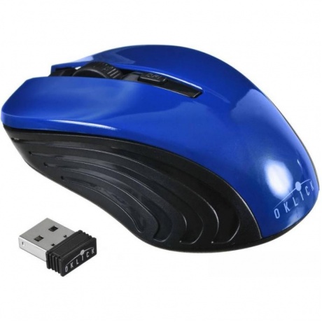 Мышь Oklick 545MW Black-Blue USB - фото 10