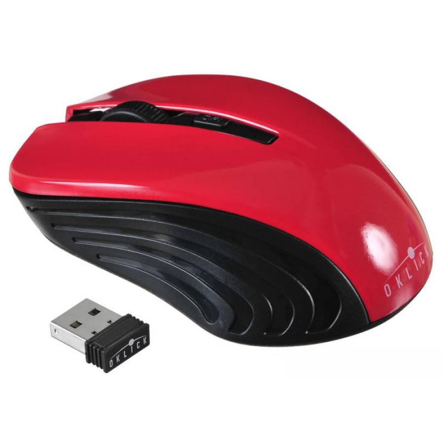 цена Мышь Oklick 545MW Black-Red USB