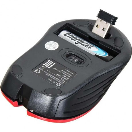 Мышь Oklick 545MW Black-Red USB - фото 5