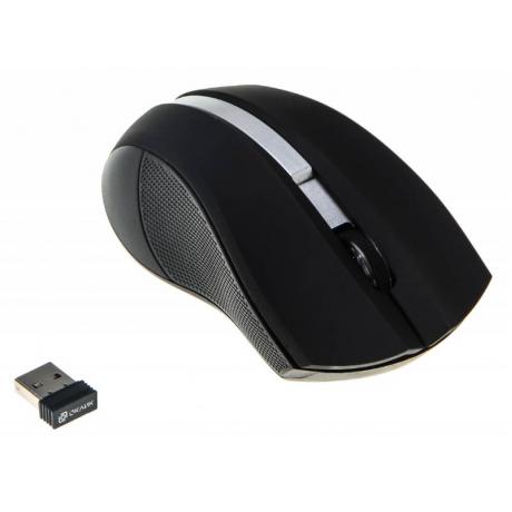 Мышь Oklick 615MW Black-Silver USB - фото 2