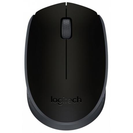 Мышь Logitech M171 Wireless Mouse Grey-Black USB - фото 2
