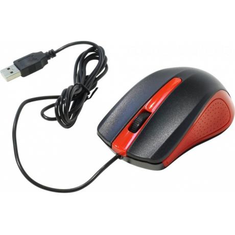 Мышь Oklick 225M Black-Red USB - фото 6
