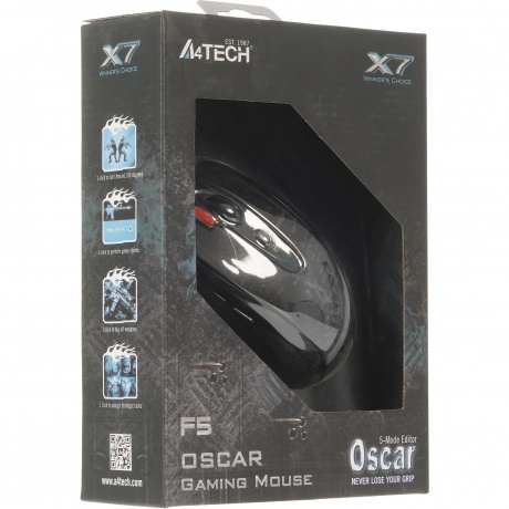 Мышь A4Tech V-Track F5 Black USB - фото 8