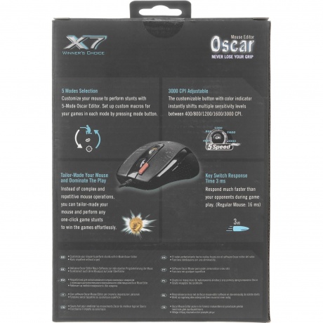 Мышь A4Tech V-Track F5 Black USB - фото 9