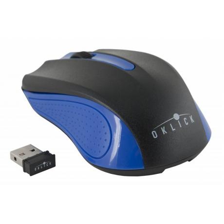 Мышь Oklick 485MW Black-Blue USB - фото 1