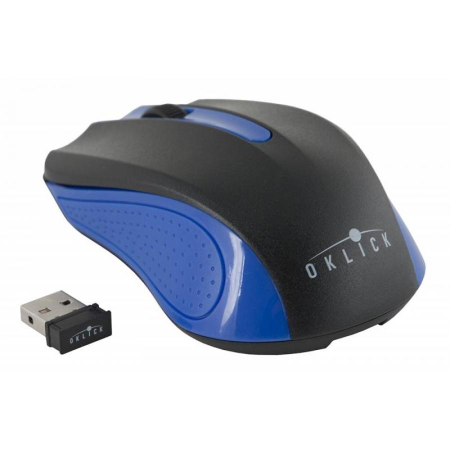 Мышь Oklick 485MW Black-Blue USB фотографии