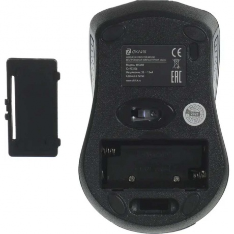Мышь Oklick 485MW Black-Blue USB - фото 2