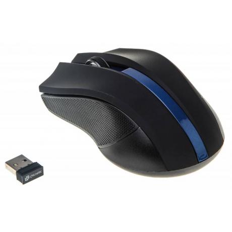 Мышь Oklick 615MW Black-Blue USB - фото 1