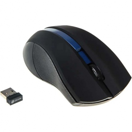 Мышь Oklick 615MW Black-Blue USB - фото 4