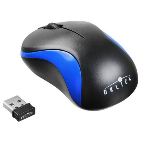 Мышь Oklick 605SW Black-Blue USB - фото 1