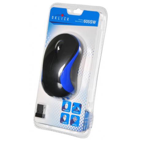 Мышь Oklick 605SW Black-Blue USB - фото 5