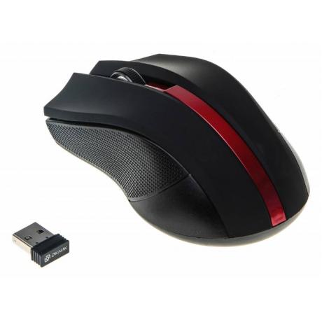 Мышь Oklick 615MW Black-Red USB - фото 1