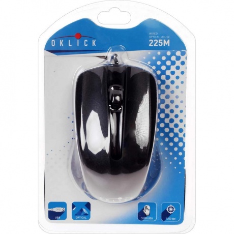 Мышь Oklick 225M Black USB - фото 7