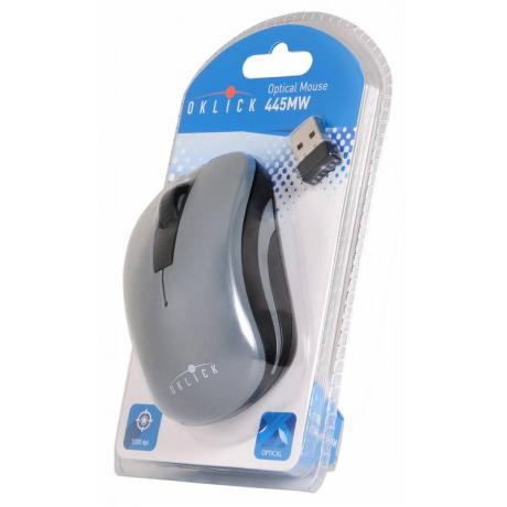 Мышь Oklick 445MW Black-Grey USB - фото 5