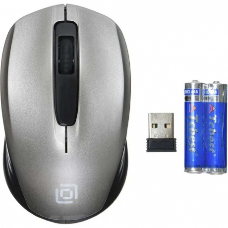 Мышь Oklick 475MW Black-Grey USB - фото 2