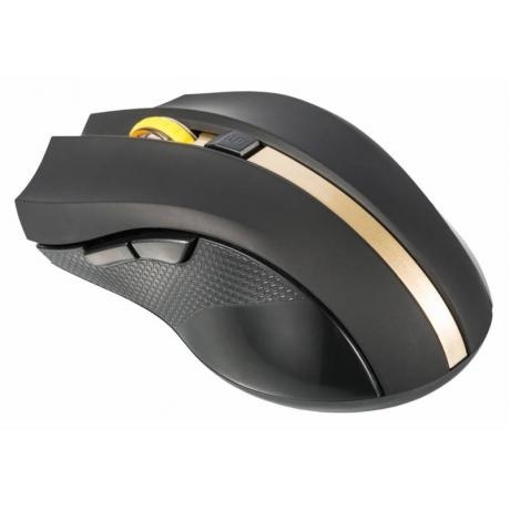 

Мышь Oklick 495MW Black-Gold USB, Черный