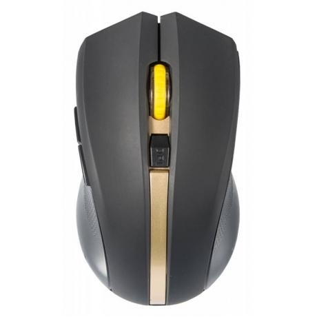 Мышь Oklick 495MW Black-Gold USB - фото 3
