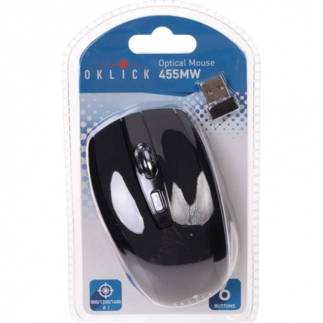 Мышь Oklick 455MW Black USB - фото 8