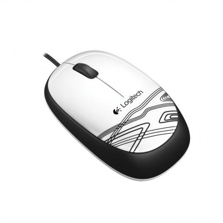 Мышь Logitech Mouse M105 White USB - фото 1