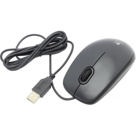 Мышь Logitech Mouse M90 Black USB - фото 1