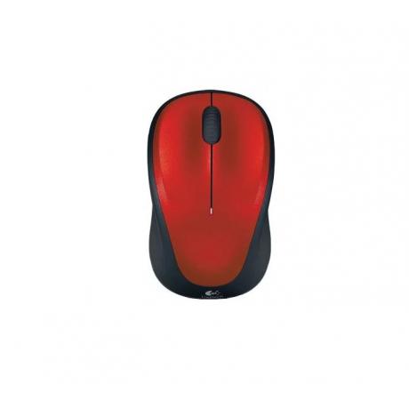 Мышь Logitech Wireless Mouse M235 Red-Black USB - фото 2