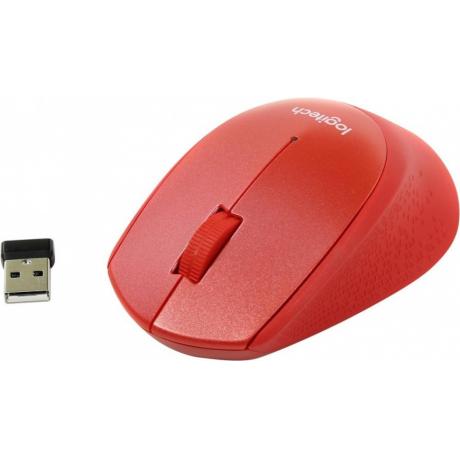 Мышь Logitech M330 SILENT PLUS Red USB - фото 1