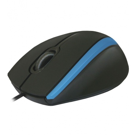 Мышь Defender MM-340 черный+синий - фото 2
