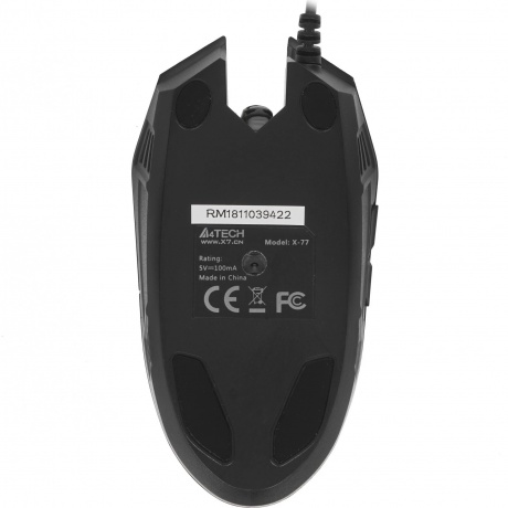 Мышь A4Tech X-77 черный - фото 3