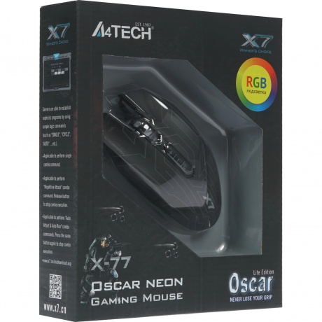 Мышь A4Tech X-77 черный - фото 8
