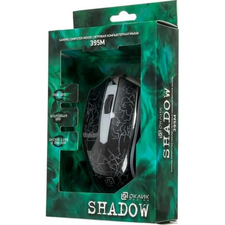 Мышь Oklick 395M SHADOW черный - фото 27