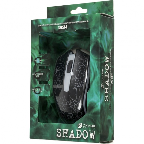 Мышь Oklick 395M SHADOW черный - фото 42
