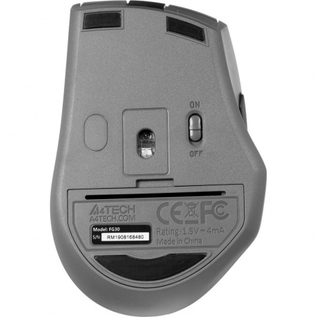Мышь A4Tech Fstyler FG30 серый - фото 4