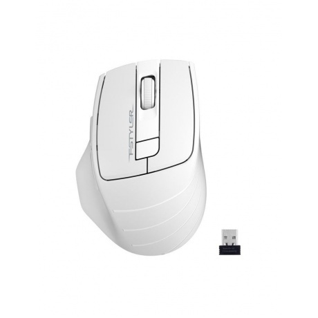 Мышь A4Tech Fstyler FG30 белый/серый - фото 2