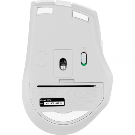 Мышь A4Tech Fstyler FG30 белый/серый - фото 6
