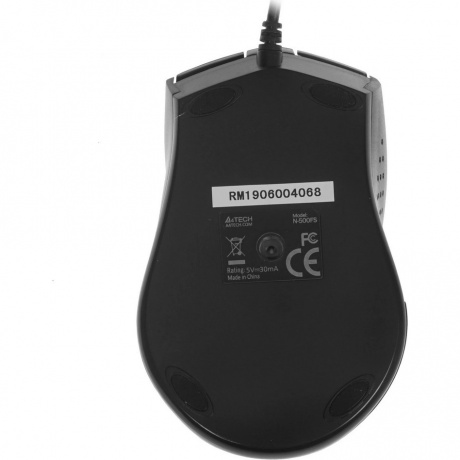 Мышь A4Tech V-Track Padless N-500FS черный - фото 2