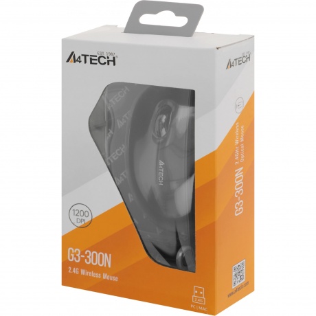 Мышь A4 V-Track G3-300N черный - фото 13