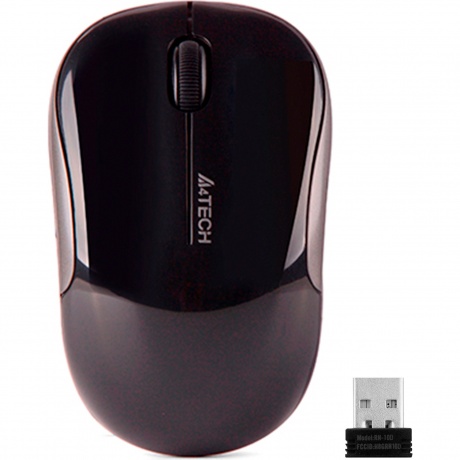 Мышь A4 V-Track G3-300N черный - фото 4