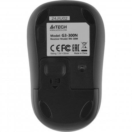 Мышь A4 V-Track G3-300N черный - фото 5