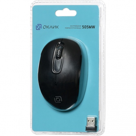 Мышь Oklick 505MW черный - фото 7