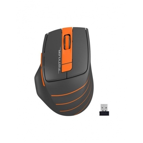 Мышь A4Tech Fstyler FG30 серый/оранжевый - фото 2