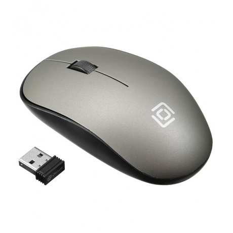 Мышь Oklick 515MW черный/серый