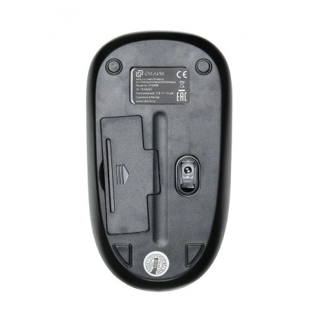 Мышь Oklick 515MW черный/серый - фото 4