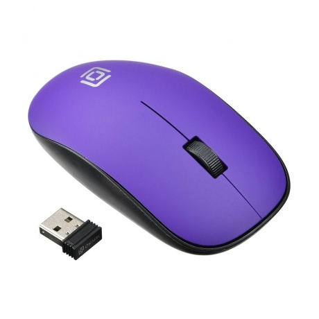 Мышь Oklick 515MW черный/пурпурный - фото 2