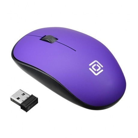 Мышь Oklick 515MW черныйпурпурный 481₽